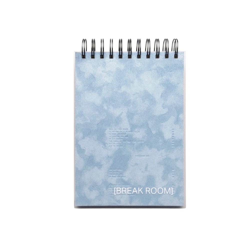 Cloth & Paper (C&P) [BREAK ROOM] Spiral Notepad Dot Grid Frosted Cover Notebook
